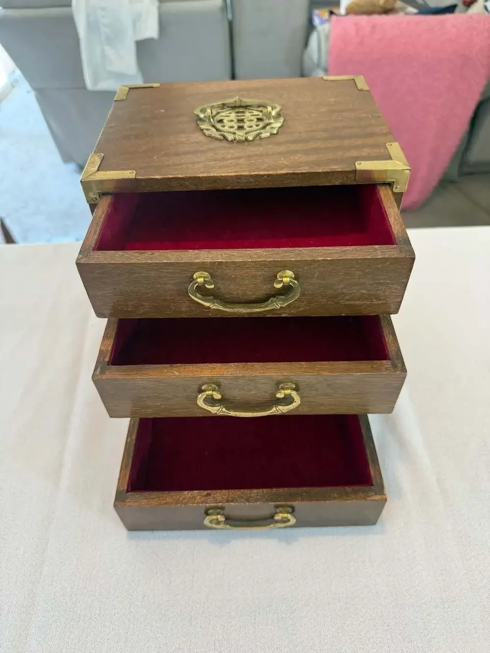 Japanese Tansu Musical Jewelry Chest/Music Box